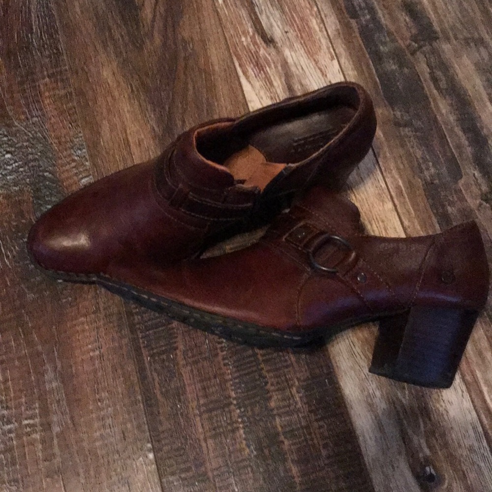 Leather booties